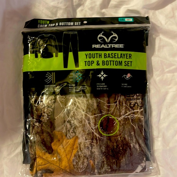 Realtree Other - Real tree youth baseline top and bottom set